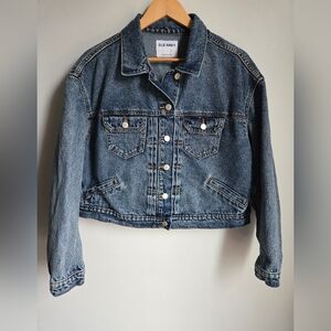 OLD NAVY Cropped Blue Jean Jacket
